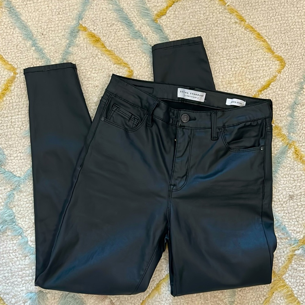 Social standard by sanctuary ankle skinny faux leather pants